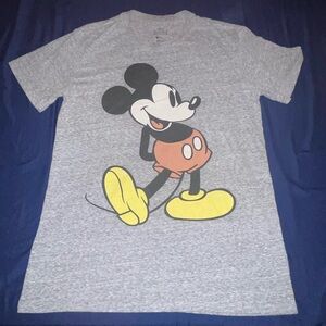 Disney Gray T-Shirt with Mickey Mouse Graphic